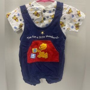 Vintage Winnie The Pooh Romper 6/9m
